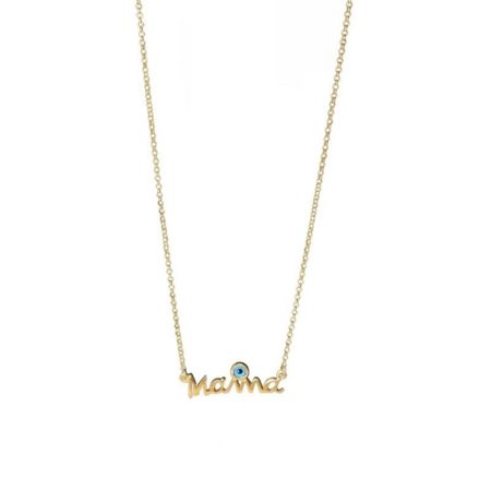 Κολιέ ΜΑΜΑ με ματάκι μπλέ 2