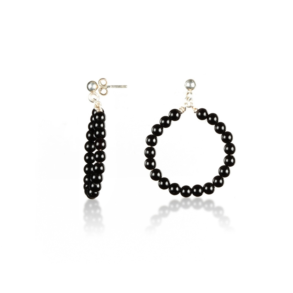 Κρίκοι Με Ορυκτές Πέτρες Όνυχα